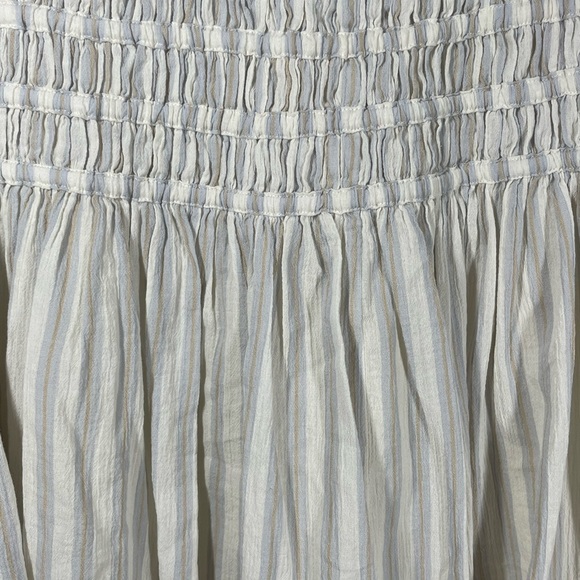 Madewell NWT Smocked Pull-On Mini Skirt in Stripe Size L - Picture 6 of 8